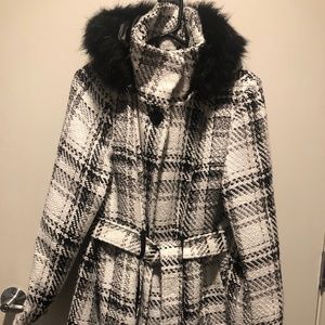 COPY - NWT Winter Coat with Removable Fur-Trim Hood